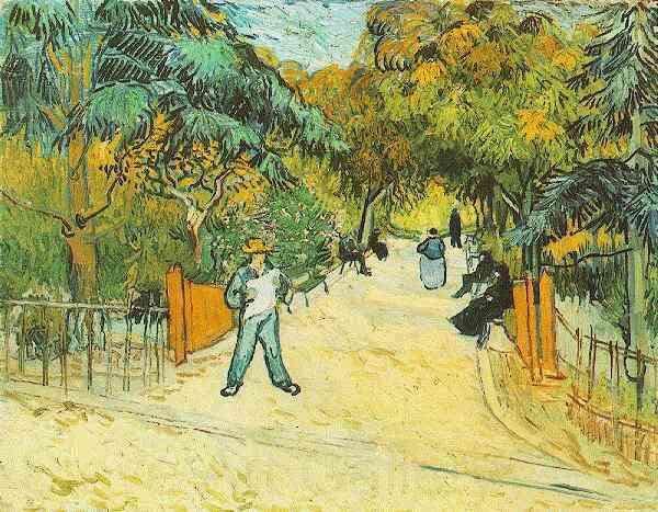 Vincent Van Gogh Entrance to the Public Park in Arles France oil painting art